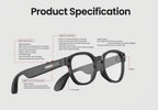 Q8 AI Smart Glasses – HD Camera, Music, Call Translation & Smart Audio Eyewear