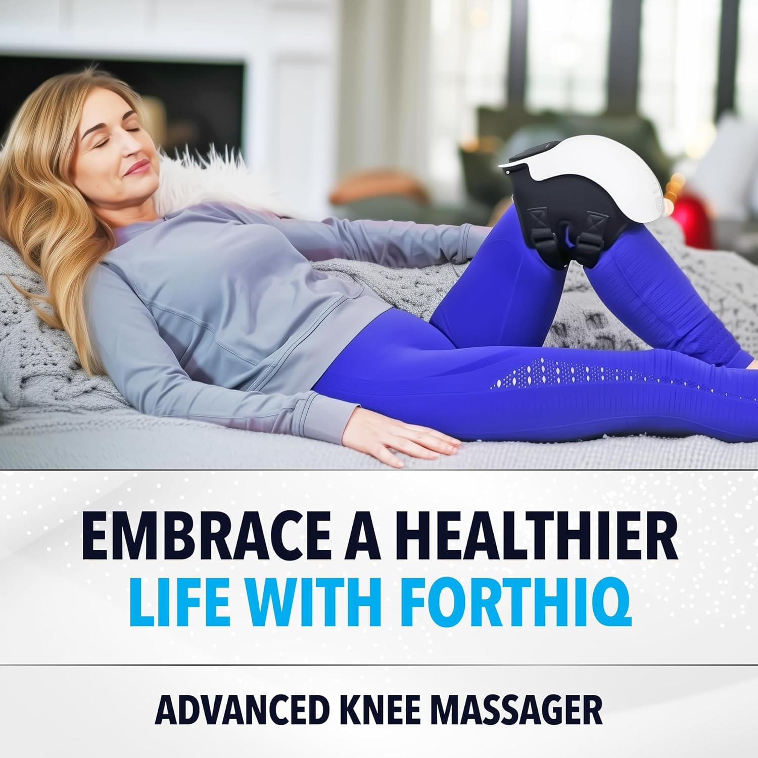Smart Heated Knee Massager with Vibration & Adjustable Strap – Pain Relief Therapy Device