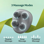 Cordless Electric Scalp Massager with 4 Deep-Kneading Nodes for Hair Growth & Relaxation